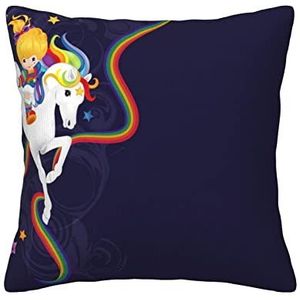 WESTCH Regenboog heldere corduroy kussenslopen - zachte en stijlvolle decoratieve kussenslopen voor gezellige woondecoratie, kussens, slaapkamer kussen, bank, kussen, kantoorkussen