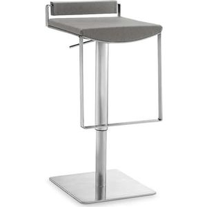 Barkrukken Metalen barkrukken 56-80 cm verstelbare barkrukken met rugleuning barhoogte kruk draaibare barstoel luxe eetkamerstoelen Gemakkelijk te verplaatsen