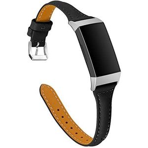 Leren Bandjes Compatibel Met Fitbit Charge 3 / Charge 4, Dames Zachte Slanke Sportarmband Metalen Gesp Armband Horlogebandje Riem Polsbandje Voor Charge 3 / Charge 4,D
