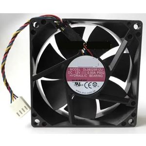 Voor AVC 8025 8cm DC12v 0.5a 80 * 80 * 25MM luchtvolume PWM vierdraads snelheidsregulerende CPU-ventilator DL08025R12U