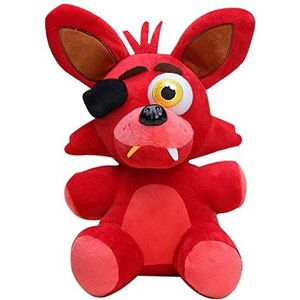 Jilijia FNAF Foxy pluche pop vijf nachten pluche zacht knuffelkussen Foxy schattig rood konijn pop