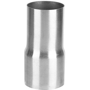 Uitlaatpijpadapter, universeel roestvrijstalen uitlaatpijpconnector Buisadapter Reducer Gemodificeerd onderdeel (zilver)(57-63MM)