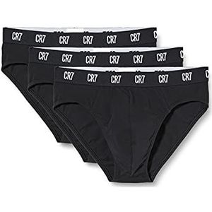 CR7 Cristiano Ronaldo Heren Trunks Katoen 3 Pack, Zwart, XL