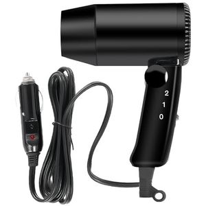 Vegena 12 V Mini-Autoföhn, Krachtige Haardroger, Sneldrogend, Draagbaar en Compact voor Auto, Camping, Reizen