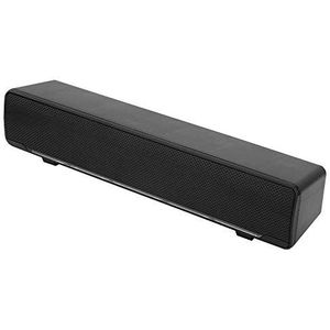 3,5 mm input muziekspeler soundbar stereo soundbar voor pc mobiele telefoons(black)