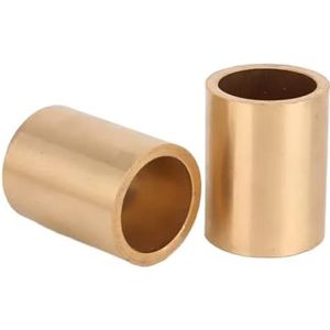 2-5 stuks lagerbussen met olie van metallurgisch messing, binnendiameter 14 mm, buitendiameter 20 mm, hoogte 10-28 mm, 14 x 20 x 28 mm (2 stuks)