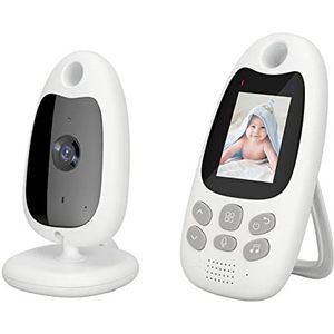 Babycamera, Babyfoon 100‑240V FHSS Nachtzicht Draadloos 8 Slaapliedjes voor Thuiskantoor (EU-stekker)