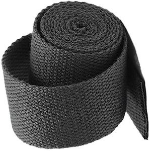 DQZRTUECA Polyester katoenen band, veelkleurig, verschillende breedtes, 5 yards(Dark Grey,38 mm)