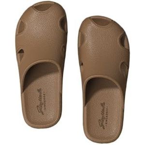 Badslippers Baotou Soft Sole Buitenkleding Thuis Binnensandalen Pantoffels voor douchen en binnengebruik(Brown,41 EU)