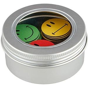 Smileyboard Magneten met drie motieven - 60 magneten - ø 2cm - elk 20x groen geel en rood