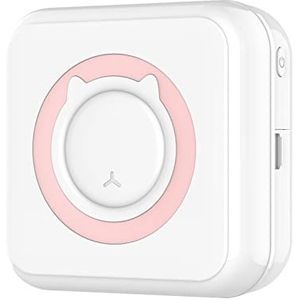 Handheld Inkjet -printer Pocket Duidelijk Thermische Printer Draagbaar Draadloos BT Connect 200 dpi Label Memo Lijst Afdrukken Draadloze Mini Photo Printer Snel afdrukken zonder vertraging(Pink set)