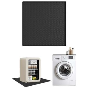 MINZHI 60 x 60 cm, herbruikbare lekbak, koelkastmatten met verhoogde lekbak voor wasmachine, mini-koelkastmat, geschikt voor koelkasten, wasmachines, wijnkasten