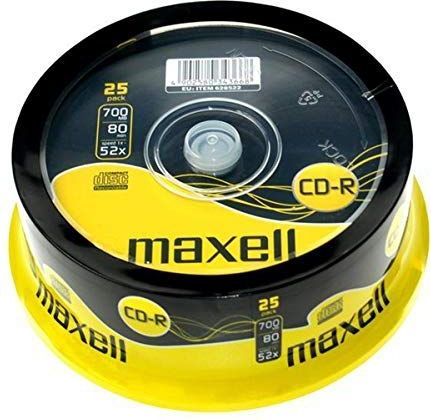 Maxell - CD-R 700MB - 25 Stuks - Optische Gegevensdrager