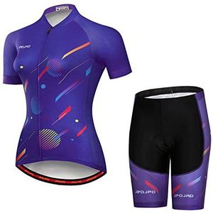 Vrouwen Fietsen Kleding Korte Mouw Fiets Jersey Sets Bib Shorts Zomer Fietsen Sets Reflecterende