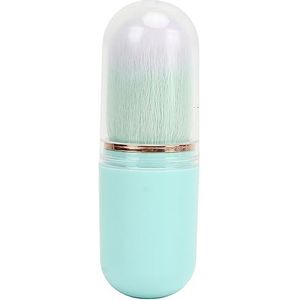 Nagelreinigingsborstel, capsulevorm, ergonomische borstel van kunstvezel voor nageldecoratie, zacht voor poeder (GREEN)