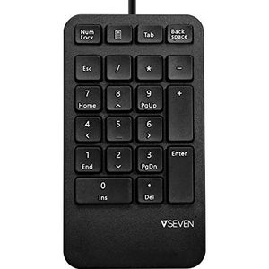 V7 KP400-1E numeriek toetsenbord Universeel USB Zwart