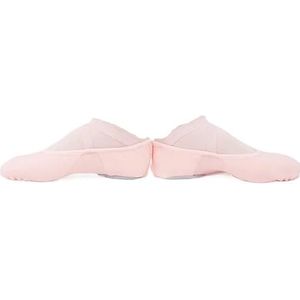 Ballet Schoenen Stretch Canvas Ballet Dans Schoenen Slippers Split Zachte Zool Ballerina Katoen Elastische Stof Buik Training Jazz Gym Yoga Oefening, roze, 40 EU