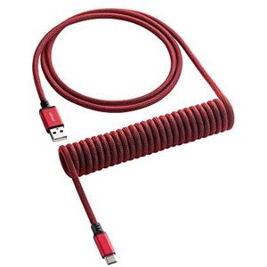 CableMod - Pro Coiled Keyboard Cable - USB-C naar USB Type A - Republic Red - 1,5 m