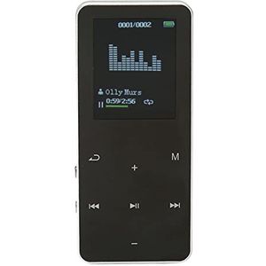 8G MP3-speler, Ruisonderdrukking HD-opname Lichtgewicht Muziekspeler 4.2 Touch-knoppen voor Dagelijks Gebruik voor Atleten (Zilver)