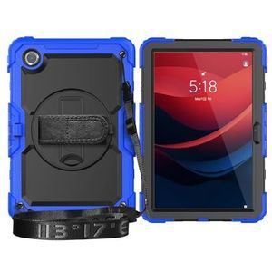 Tablet PC-hoes Compatibel met Lenovo Tab M11 TB-330FU/Lenovo Xiaoxin Pad 2024 TB-331FC Heavy Duty schokbestendige TPU-hoes, beschermhoes W schermbeschermer 380 draaibare standaard + handriem + schoude