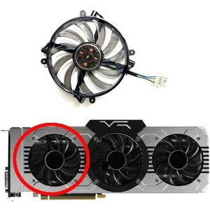 Voor LEADTEK voor GeForce GTX1070 1070ti 1080 voor WinFast voor HURRICANE Grafische kaart Vervangende ventilator FD7010H12D(Left fan)