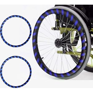 Silicium rolstoel duwt de wieldoppen, 1 paar siliconen rolstoelduwhoezen, 20/22/24 inch, antislip, slijtvaste handduwhoezen(D,20in)