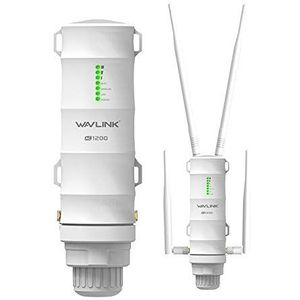 WAVLINK AC1200 Gigabit Outdoor WLAN Access Point Support 60 meter PoE, weerbestendig, dual-band 5G + 2,4G, ideaal voor outdoor wifi (572HG3)