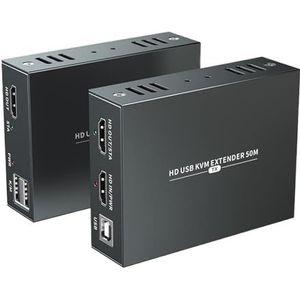 50m KVM USB Extender for bediening van 1080P-signalen via Ethernet-kabel met muis en toetsenbord op afstand Naadloze Schakeling