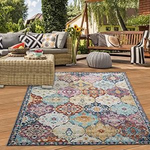 Teppich-Traum Oosters tapijt buiten woonkamer tapijt ornamenten kleurrijke afmeting 160x230 cm