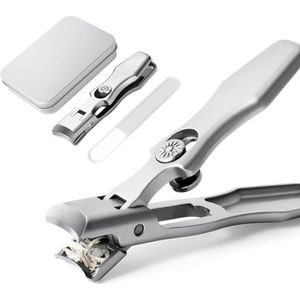 Lux Duitse nagelknipper Grip Duitse nagelknipper set, nagelknipper groot met nagelvijl, nagelknipper voor teennagels, gereedschap en accessoires