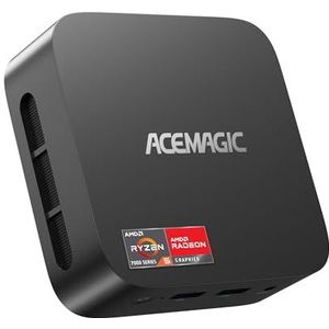 ACEMAGIC Kron Mini K1 Mini-pc, AMD Ryzen 5 7430U (equivalent aan 5850U, 6C/12T, tot 4,3Ghz), 16 GB DDR4 512 GB M.2 SSD Windows 11 Pro Mini PC, mini-computer met wifi 6 | BT 5.2 | 4K UHD | Type-C