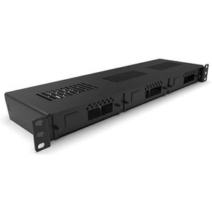 Rack Mount - 1U - Enclosed - Voor 3x Raspberry Pi - Front Verwijderbaar