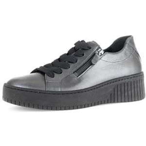 Gabor Lage sneakers voor dames, Antiek zilver 69, 40 EU