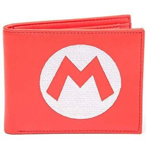 Nintendo - Super Mario Red Bifold Portemonnee met Symbool Borduurwerk