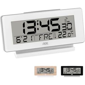 Grote LED Digitale Wandklok, Batterij-aangedreven Digitale Bureauklok, Grote Cijfers, Wekelijkse Temperatuur, Kalenderwekker voor Ouderen Slaapkamer Kantoor