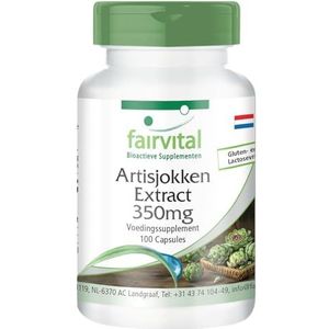 Fairvital | Artisjok extract 350mg - HOOG GEDOSEERD - VEGAN - voedingssupplement 100 capsules - gestandaardiseerd op 2,5% cynarine