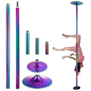 Draagbare Stripper Pole, Roterende/Statische Danspaal 45mm Thuis Mannen En Vrouwen Pole Dance Pole Kit For Fitness Club Party Bar