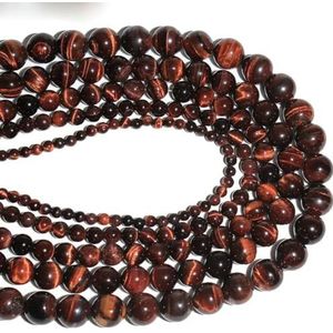 Rode Tijgeroog Ronde Losse Kralen voor Sieraden Maken DIY Armband Strand 15 inch 4.0MM6mm 8mm 10/12.0MM-rode tijgeroog-12.0MMongeveer 30 stuks