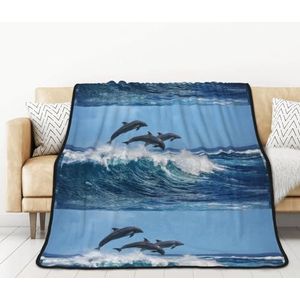 BEEOFICEPENG Deken, 152 x 203 cm dubbelzijdige deken, reisdeken, zachte deken voor slaapbank, gewone tuimelaar