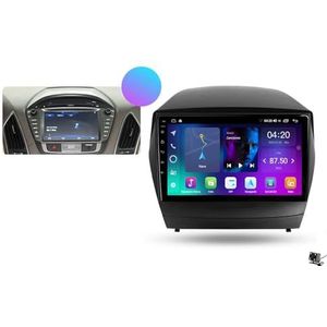 ZWCLSH Android Auto Stereo voor Hyundai Tucson 2 2009-2015, Android 13 QLED 9 ''Touchscreen Radio Vervanging met Draadloze Carplay Android Auto, Bluetooth 5.0 Achteruitrijcamera SWC, B, 1NF