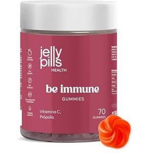 Jelly Pills - Vitamine C + Zink + Propolis Gummies - 70 Vegan Gummies - Sinaasappelsmaak