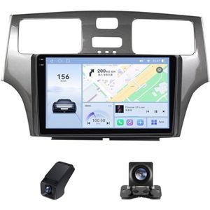 Autoradio geldt voor Lexus ES300 ES 300 ES330 XV30 ES 330 2001-2006 9 inch Touchscreen Navi met Wireless Carplay Android Auto,2 DIN Radio Android Bluetooth DSP/RDS Achteruitrijcamera(C30Plus)