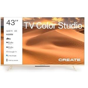 CREATE - QLED 4K - Smart TV - 43 inch - Antireflectiescherm - TV COLOR STUDIO