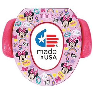 Disney Minnie Mouse ""Smile"" Soft Potty Seat and Potty Training Seat - Soft Cushion, Baby Potty Training, Safe, Easy to Clean