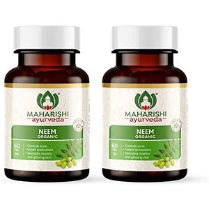 Green Velly Organic Neem Tablets 500 MG| Natural Blood Purifier | Improves Skin Health | Supports Detoxification| 100% Organic & Safe | 120 Tabs (Pack of 2)