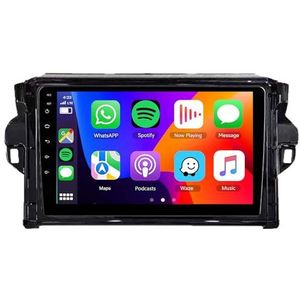 8-Core 5G-WiFi [4G 64G] Android 14 Autoradio Navi voor T-oyota Fortuner (2015-2020) 9-inch scherm 2 DIN-radio met draadloze Carplay Android Auto GPS Navigatie FM RDS Bluetooth SWC DSP MIC Camera,M100s