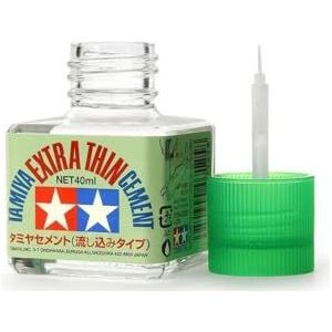 Tamiya 87038 Extra Thin Cement with Brush - Lijm - Potje Lijm