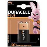 Duracell Plus batterij 9V (6LR61/MN1604), 1 stuk