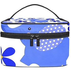 Make-up Organizer Bag, Reizen Make-up Tas Organizer Case Draagbare Cosmetische Tas voor Vrouwen en Meisjes Toiletries Paars Elegant, Meerkleurig, 22.5x15x13.8cm/8.9x5.9x5.4in