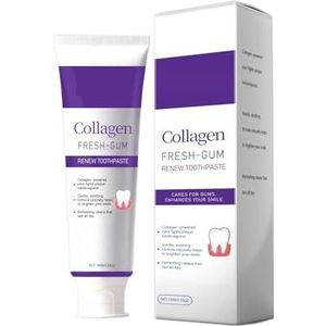 Collageen Paarse Tandpasta - Versterkt Het Glazuur (bouwt Een Beschermende Laag Op), Gaat Zuurerosie Tegen, Herstelt Het Glazuur(5pcs)